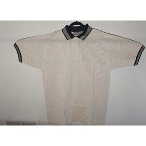 Trademark Sportswear Men's XL Black/White Short Sleeve Polo Shirt-NEW
